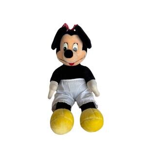 Vintage 1990s Minnie Mouse Jumbo Plush 30” Disney World Disneyland Rare